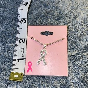 Breast Cancer Awareness Necklace 20”+